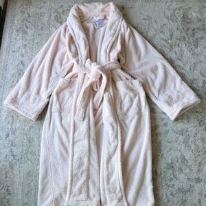 Frette 100% Turkish Cotton Luxury Pink Terry Robe L/XL